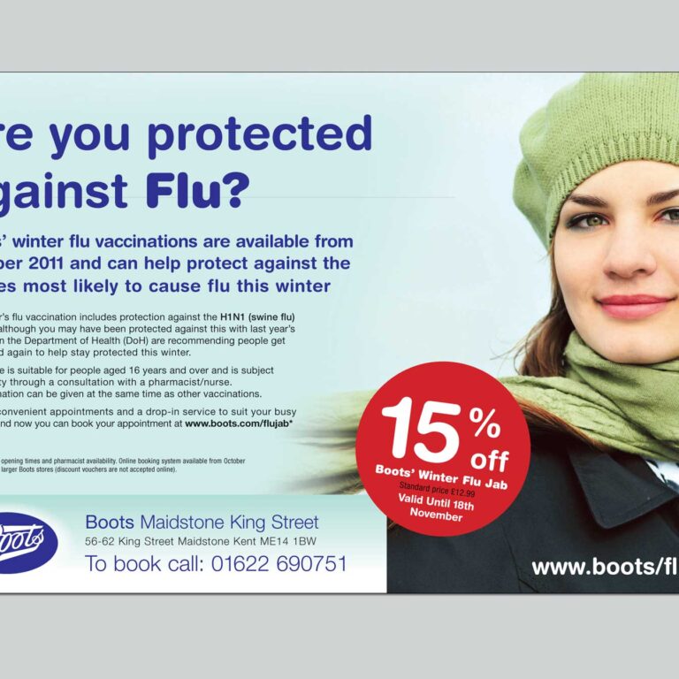 Boots Flu Jab - press advert - John Tillman